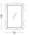 Зеркало Dolce Поталь 105x70см