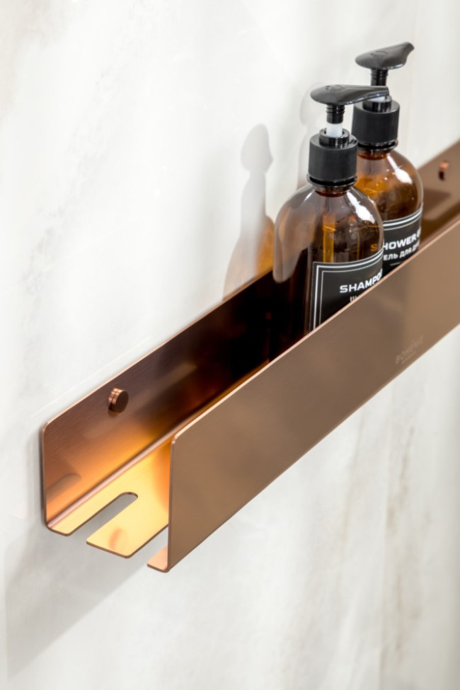 Полка подвесная 60см COPPER BRUSHED