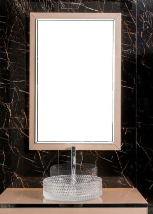 Зеркало Dolce Пыльная Роза 105x70см