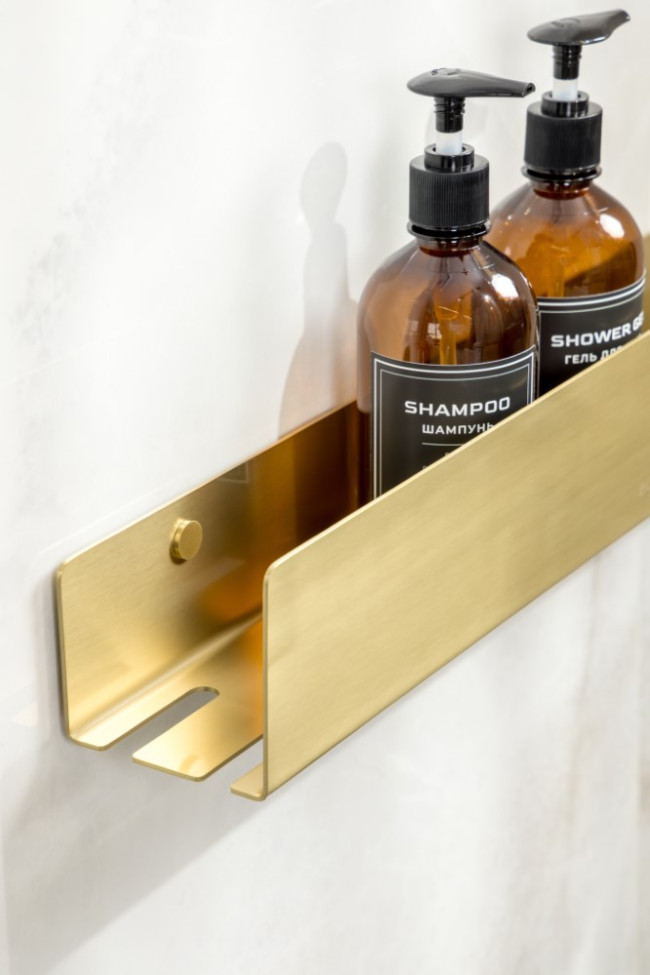 Полка подвесная 60см MATT GOLD