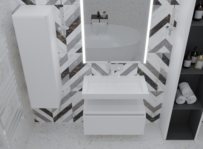 Ящик под столешницу 100см WHITE глянец VALLESSI UNO-S