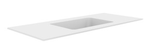 QUATRO 120 раковина-моноблок WHITE 1210*52*12 акрил по центру QUATRO 120 раковина-моноблок WHITE 1210*52*12 акрил по центру