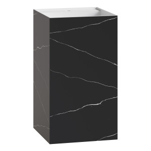 Раковина напольная Cube Corian 480*480*850 Nero Marquina Раковина напольная Cube Corian 480*480*850 Nero Marquina
