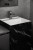 Раковина напольная Cube Corian 480*480*850 Nero Marquina