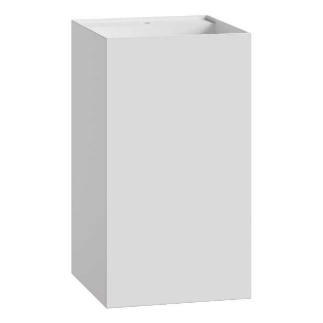 Раковина напольная Cube Corian 480*480*850 Matt White