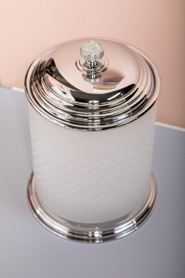 Ведро стекло ROYALE CRISTAL ХРОМ
