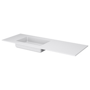 QUATRO 140 раковина-моноблок WHITE (асимметричная) QUATRO 140 раковина-моноблок WHITE (асимметричная)