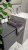 Раковина напольная Cube Corian 480*480*850 Grey base+white veins