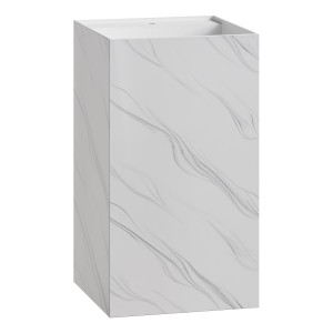 Раковина напольная Cube Corian 480*480*850 Calacatta Раковина напольная Cube Corian 480*480*850 Calacatta
