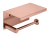 Держатель туалетной бумаги с крышкой UNO COPPER BRUSHED