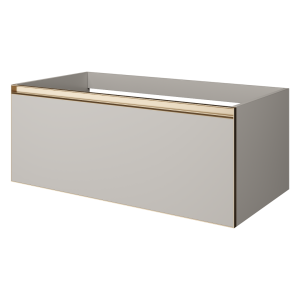 QUATRO 1 100CM тумба CASHMERE профиль MATT GOLD QUATRO 1 100CM тумба CASHMERE профиль MATT GOLD