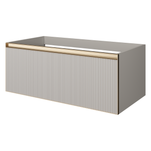 QUATRO 1 100CM тумба рифл CASHMERE FUGA профиль MATT GOLD QUATRO 1 100CM тумба рифл CASHMERE FUGA профиль MATT GOLD