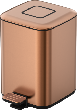Ведро квадратное Brushed Bronze