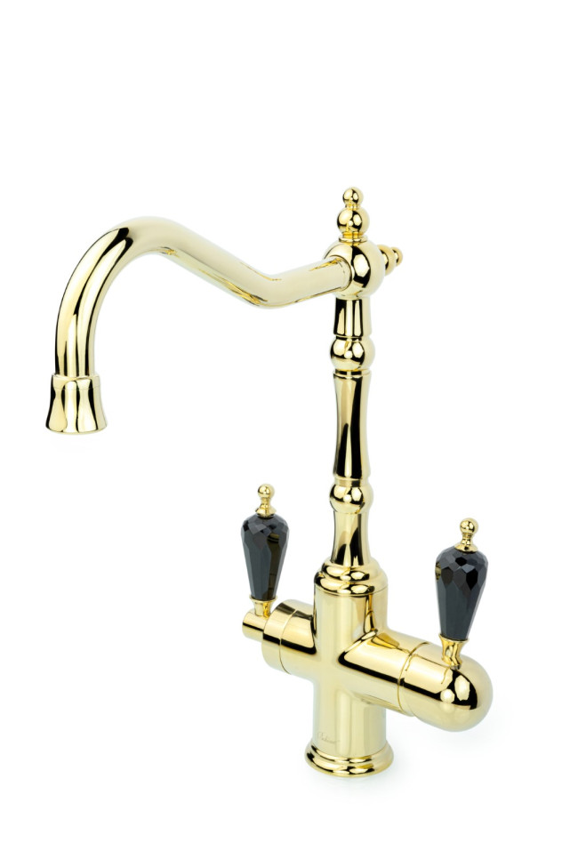 Смеситель для кухни TRADIZIONALE ORO с краном для питьевой воды