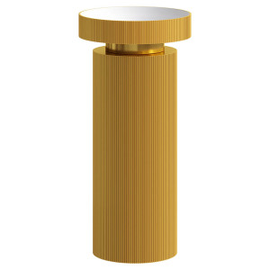 Раковина накладная рифленая SOLE Corian 400*130 GOLD + Пьедестал для раковины рифленый Corian 300*720 GOLD Раковина накладная рифленая SOLE Corian 400*130 GOLD + Пьедестал для раковины рифленый Corian 300*720 GOLD
