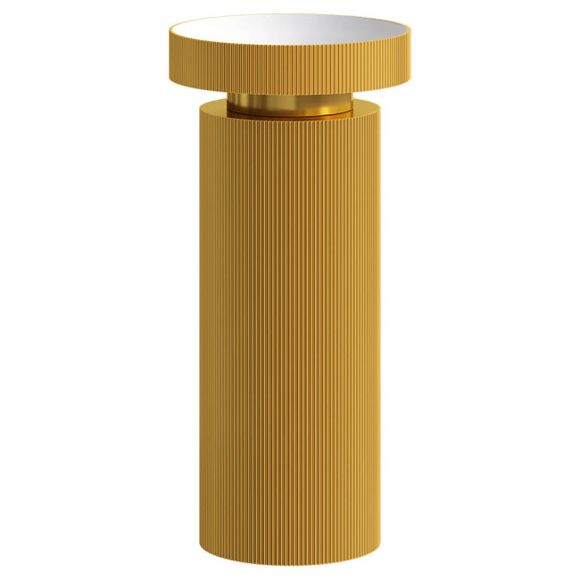 Раковина накладная рифленая SOLE Corian 400*130 GOLD + Пьедестал для раковины рифленый Corian 300*720 GOLD Раковина накладная рифленая SOLE Corian 400*130 GOLD + Пьедестал для раковины рифленый Corian 300*720 GOLD