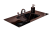 Столешница стекло 100см моноблок BLACK