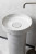 Раковина накладная SOLE Corian 400*130 Amani Grigio + Пьедестал для раковины Corian 300*720 Grey