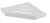 Угловая полка NEW VENTURO matt white