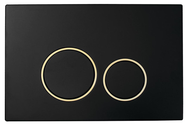 Кнопка для инсталляции, пластик BLACK GOLD, круглая