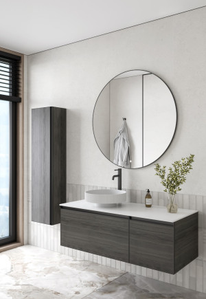 Комплект QUATRO M2-120 тумба+раковина чаша Matte white