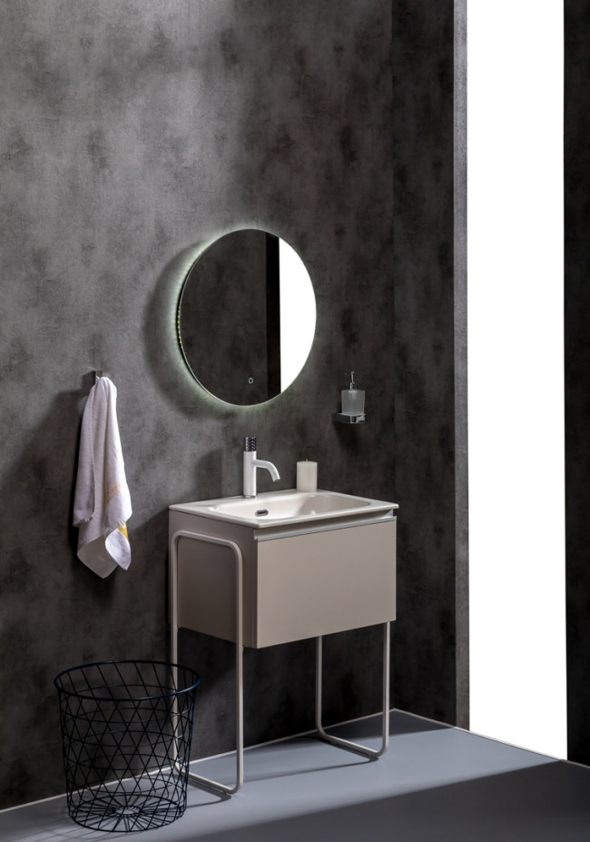 Тумба без раковины Vallessi 60*46см КАШЕМИР матовый, 1 полка