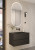 Тумба без раковины Vallessi 80*46cm АНТРАЦИТ мат. 2 полки,