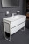 Тумба без раковины Vallessi 80*46cm WHITE 2 полки,