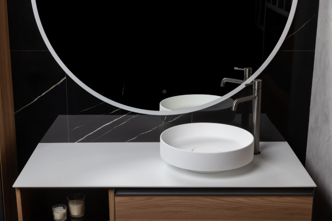 Раковина накладная SOLE Corian 400*130 Раковина накладная SOLE Corian 400*130