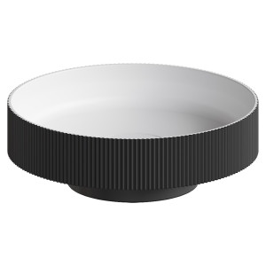 Раковина накладная рифленая SOLE Corian 400*130