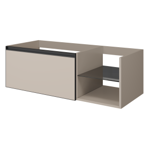 QUATRO 6 120см (80+40) тумба DAPHNE профиль ANTHRACITE c подсветкой