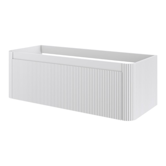 Тумба без раковины VOI рифл. 120см MATT WHITE