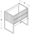 Комплект MONACO 80см h84см черная глянец + золото