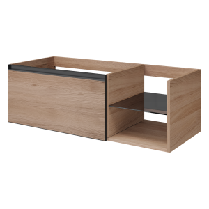 QUATRO 6 120см (80+40) тумба WILLOW профиль ANTHRACITE