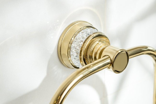 Полотенцедержатель кольцо AURA Gold